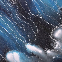 Aboriginal Artwork by Athena Nangala Granites, Napaljarri-warnu Jukurrpa (Seven Sisters Dreaming), 152x122cm