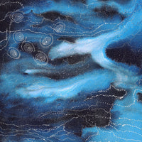 Aboriginal Artwork by Athena Nangala Granites, Napaljarri-warnu Jukurrpa (Seven Sisters Dreaming), 183x107cm