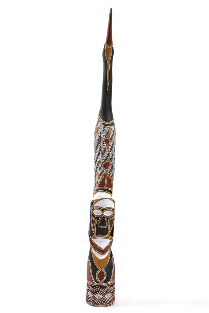 Aboriginal Artwork by Balku Wunuŋmurra, Wayin ga Mokuy (Bird & Spirit) Sculpture