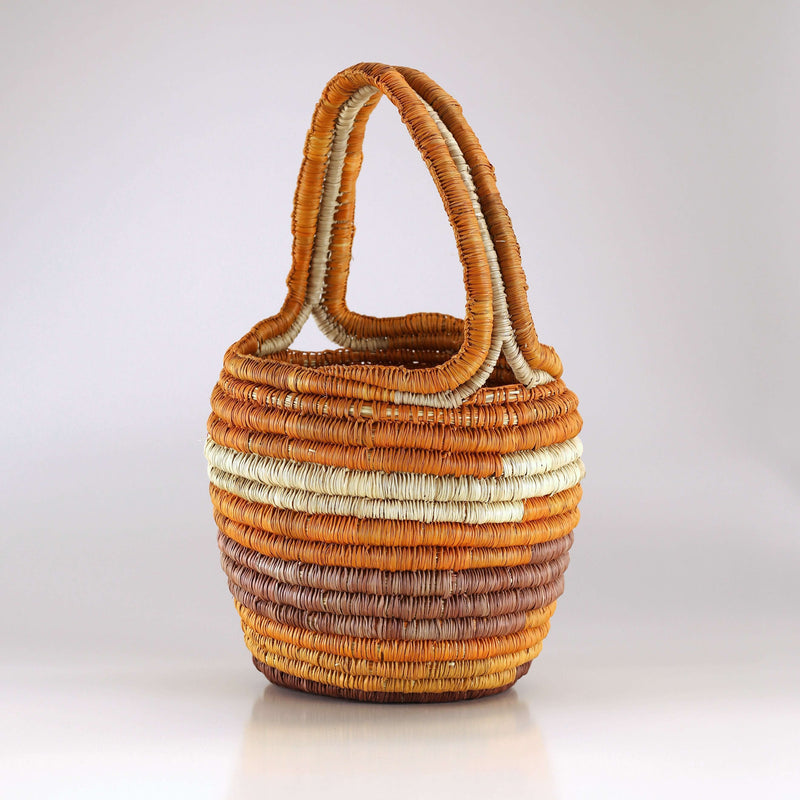 Aboriginal Artwork by Banbalmirr Bidingal, Bathi (woven basket)