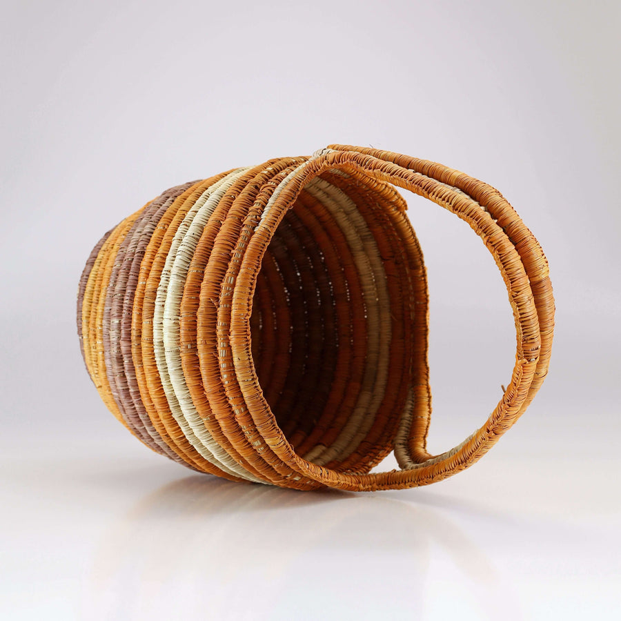Aboriginal Artwork by Banbalmirr Bidingal, Bathi (woven basket)