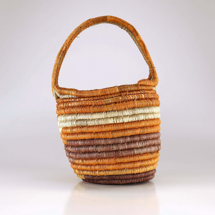 Aboriginal Artwork by Banbalmirr Bidingal, Bathi (woven basket)