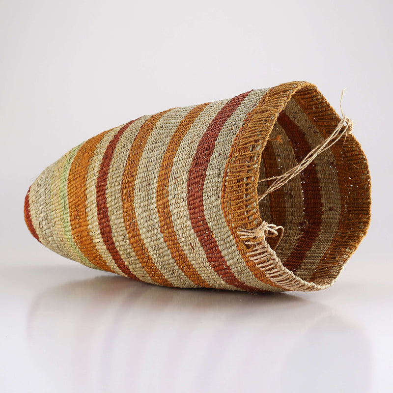 Aboriginal Artwork by Banbalmirr Bidingal, Bol'pu (woven dilly bag)
