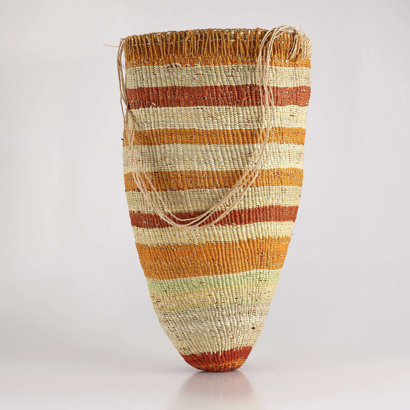 Aboriginal Artwork by Banbalmirr Bidingal, Bol'pu (woven dilly bag)