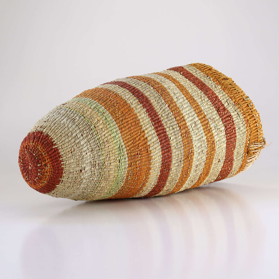 Aboriginal Artwork by Banbalmirr Bidingal, Bol'pu (woven dilly bag)