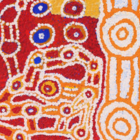 Aboriginal Artwork by Beryl Jimmy and Tinpulya Mervyn, Waru at Watarru, 70x60cm