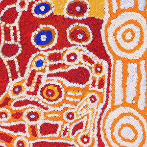 Aboriginal Art by Beryl Jimmy and Tinpulya Mervyn, Waru at Watarru, 70x60cm - ART ARK®