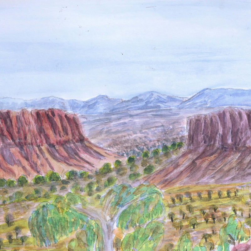 Aboriginal Artwork by Betty Naparula Namatjira Wheeler, West of Areyonga, 36x26.5cm