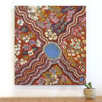 Aboriginal Artwork by Betty West, Ngayuku Ngurra, 61x55cm