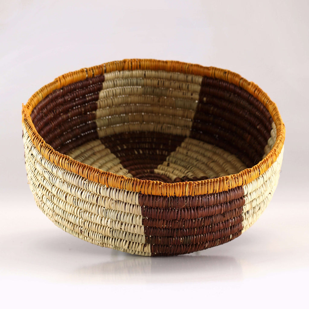 Aboriginal Artwork by Binyural #2 Yununpiŋu, Bathi (woven basket) - ART ARK®
