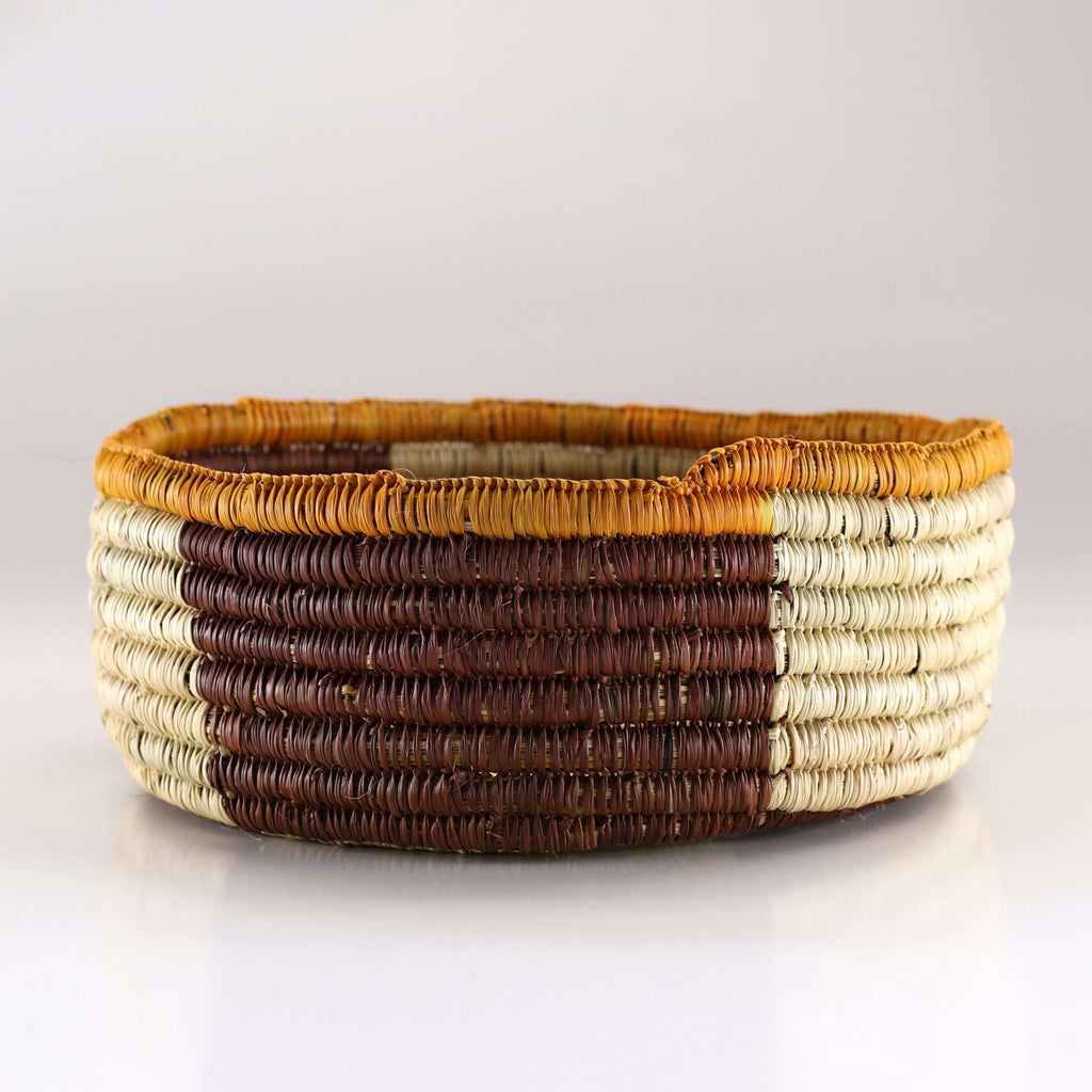 Aboriginal Artwork by Binyural #2 Yununpiŋu, Bathi (woven basket)