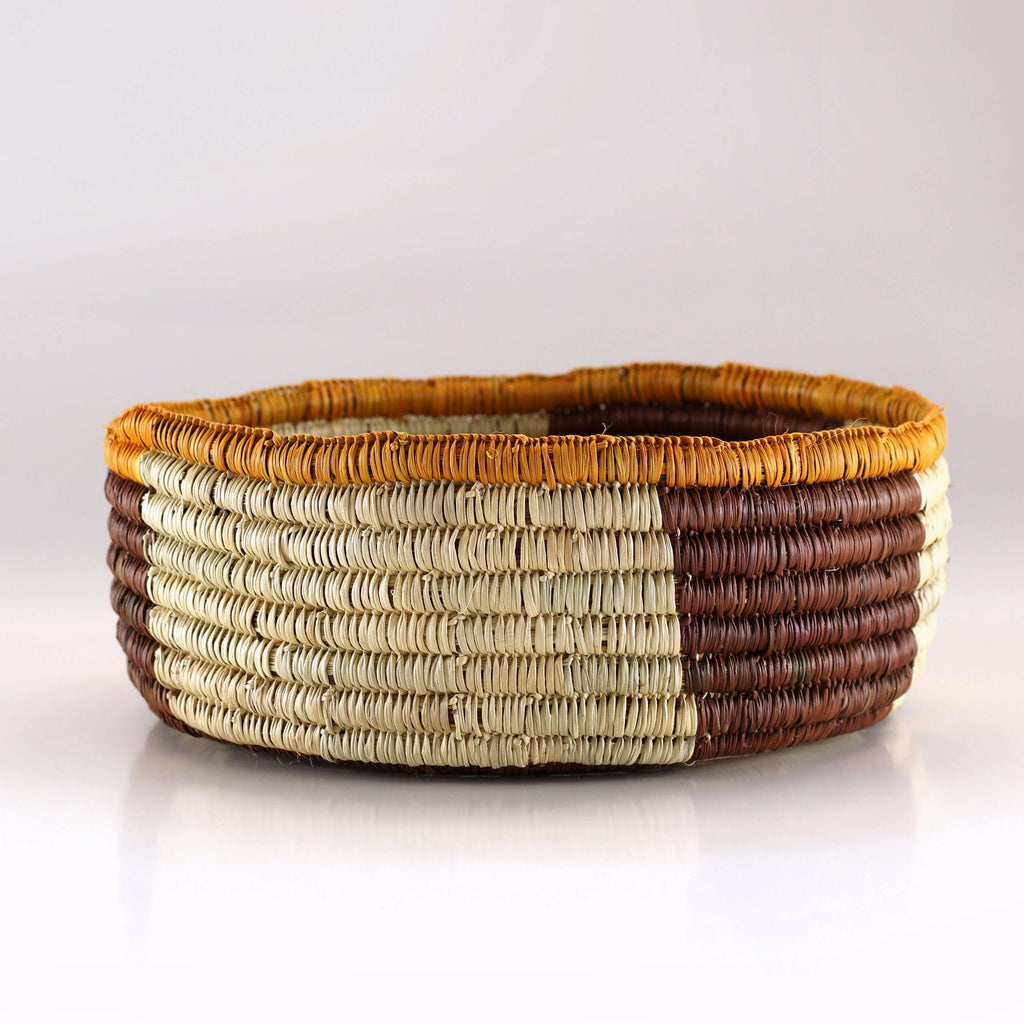 Aboriginal Artwork by Binyural #2 Yununpiŋu, Bathi (woven basket)
