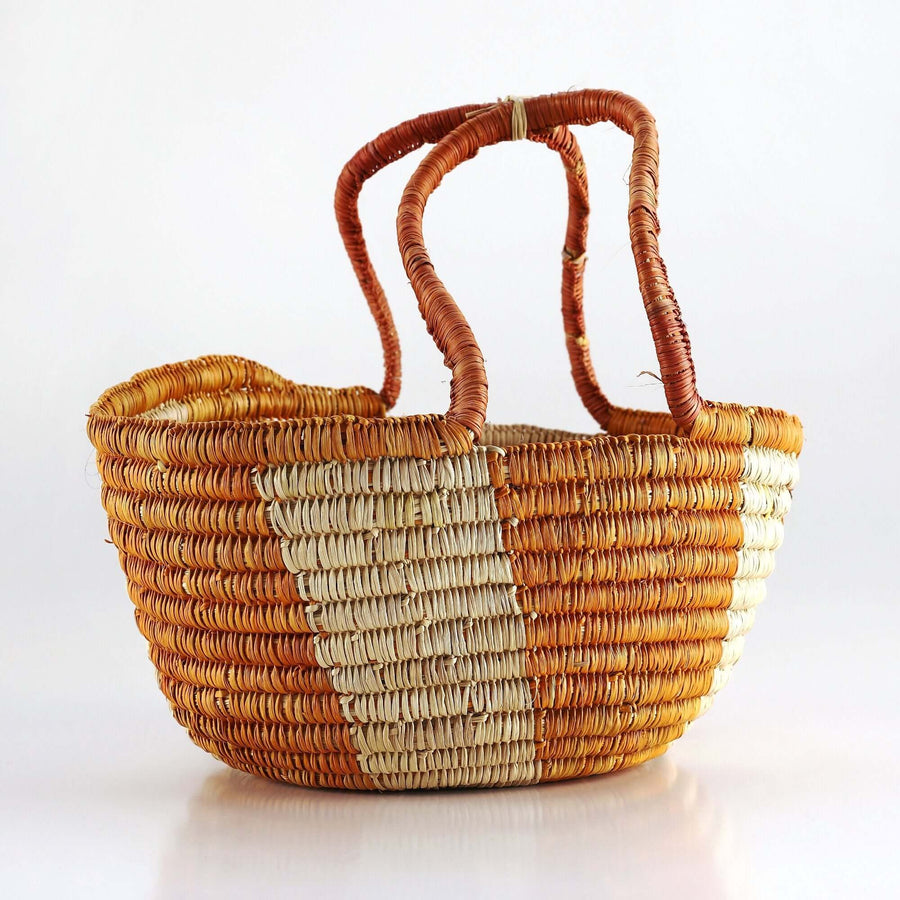 Aboriginal Artwork by Binyural #2 Yununpiŋu, Bathi (woven basket)