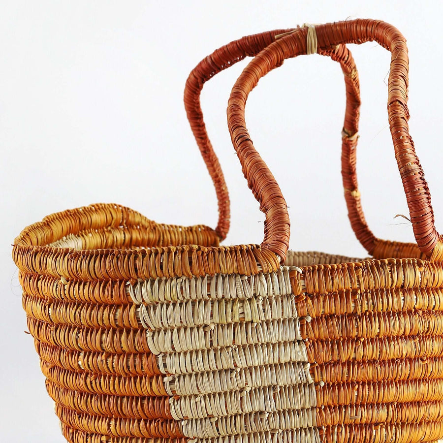 Aboriginal Artwork by Binyural #2 Yununpiŋu, Bathi (woven basket)
