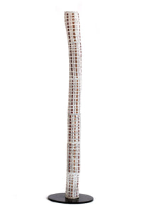 Aboriginal Artwork by Buluŋguwuy #2 Munuŋgurr, Djapu Design, Larrakitj, 170cm