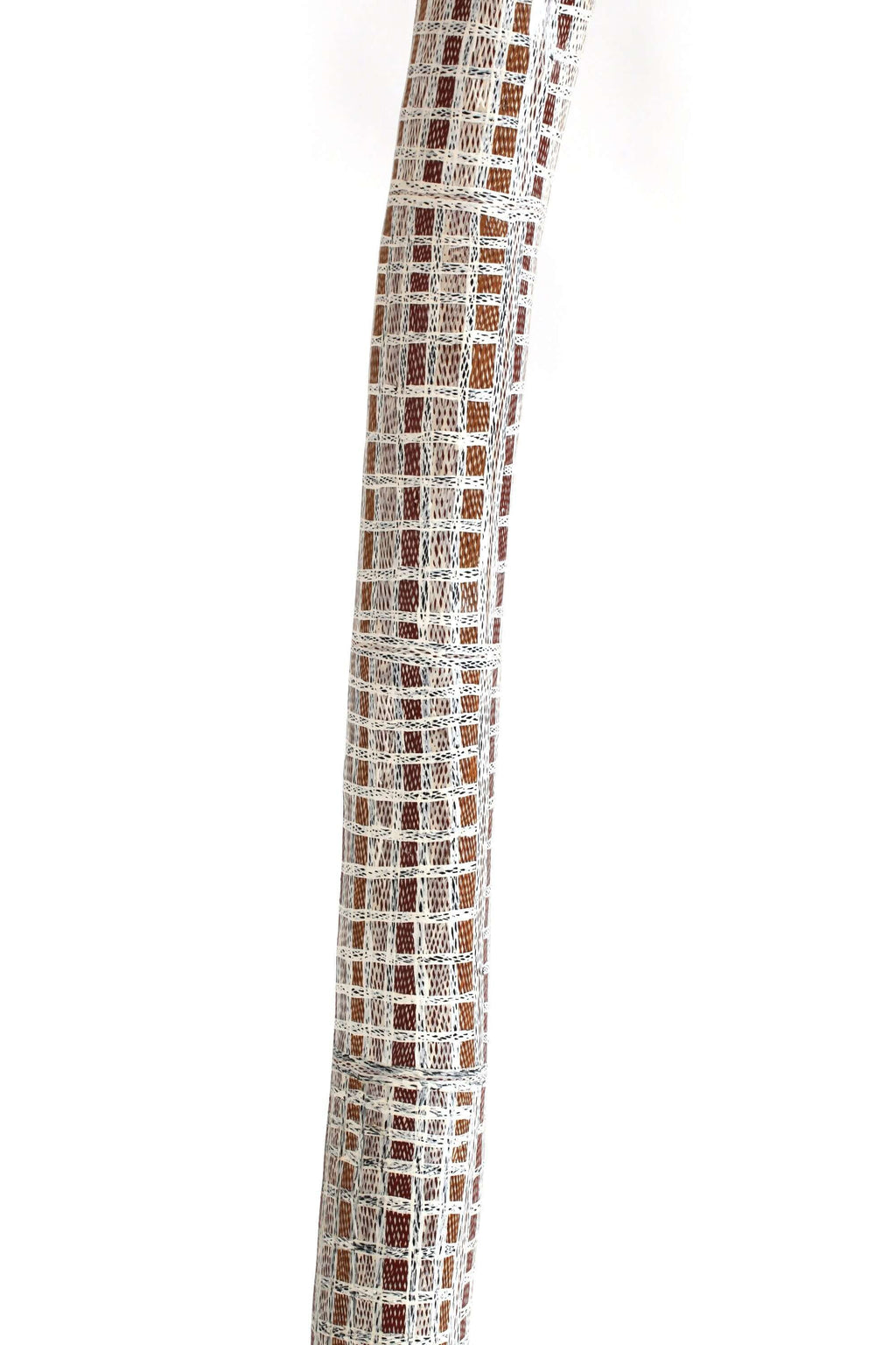 Aboriginal Artwork by Buluŋguwuy #2 Munuŋgurr, Djapu Design, Larrakitj, 170cm