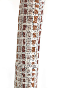 Aboriginal Artwork by Buluŋguwuy #2 Munuŋgurr, Djapu Design, Larrakitj, 170cm