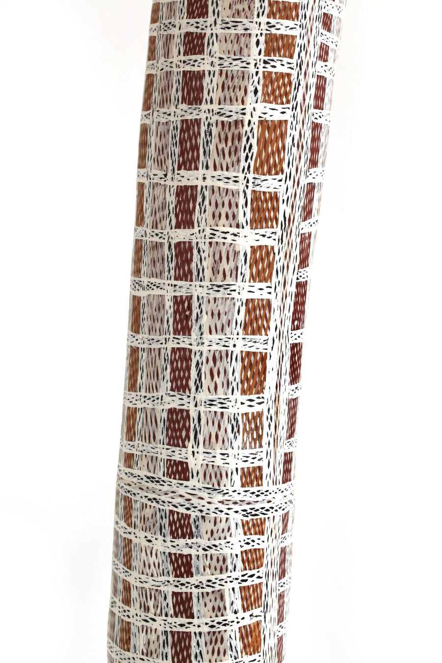 Aboriginal Artwork by Buluŋguwuy #2 Munuŋgurr, Djapu Design, Larrakitj, 170cm