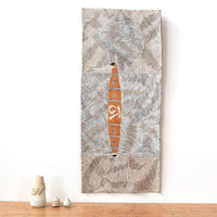 Aboriginal Artwork by Buwatpuy Gumana Michael, Yingapungapu, 125x54cm Bark