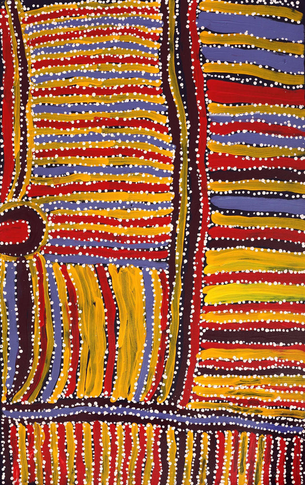 Aboriginal Artwork by Carol Young, Walka Wiru Ngura Wiru, 81x51cm