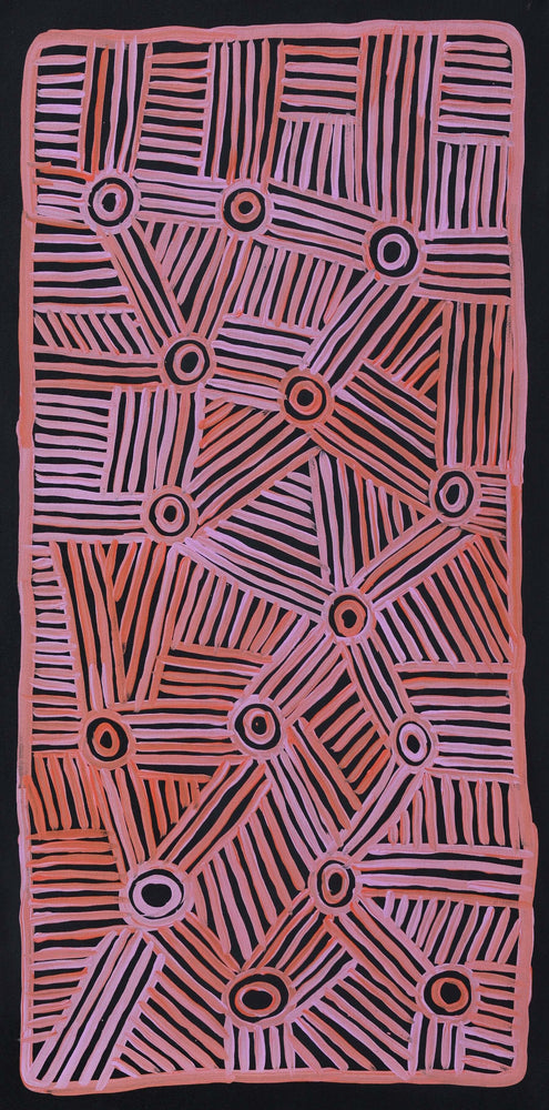 Aboriginal Artwork by Carol Young, Walka Wiru Ngura Wiru, 91x45cm