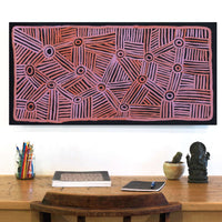 Aboriginal Artwork by Carol Young, Walka Wiru Ngura Wiru, 91x45cm