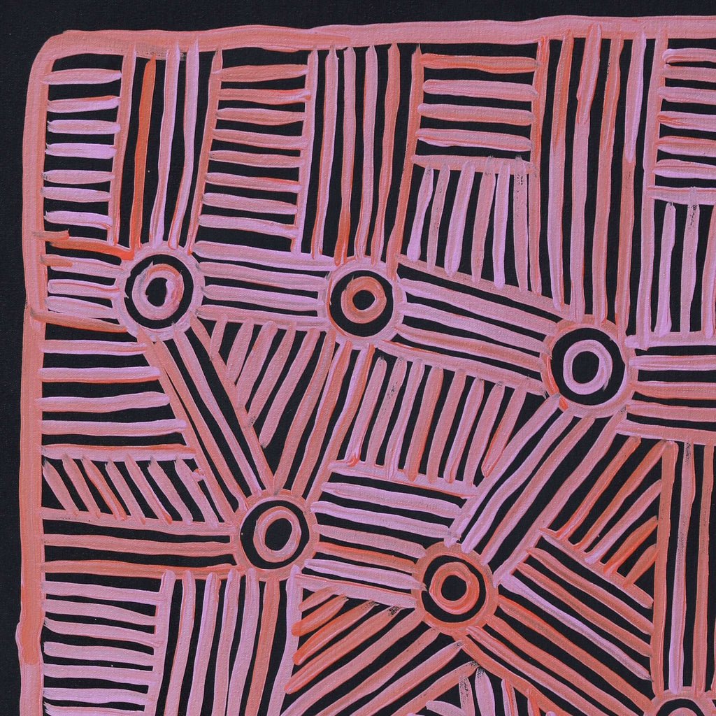Aboriginal Artwork by Carol Young, Walka Wiru Ngura Wiru, 91x45cm