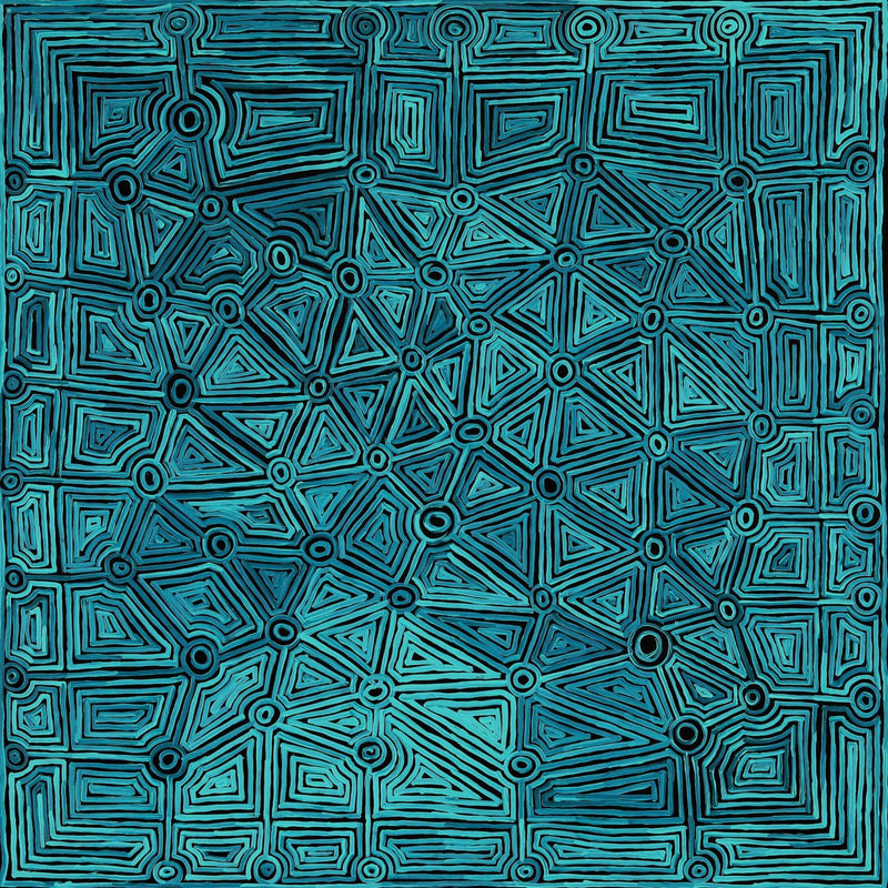 Aboriginal Artwork by Carol Young, Walka Wiru Ngura Wiru, 91x91cm