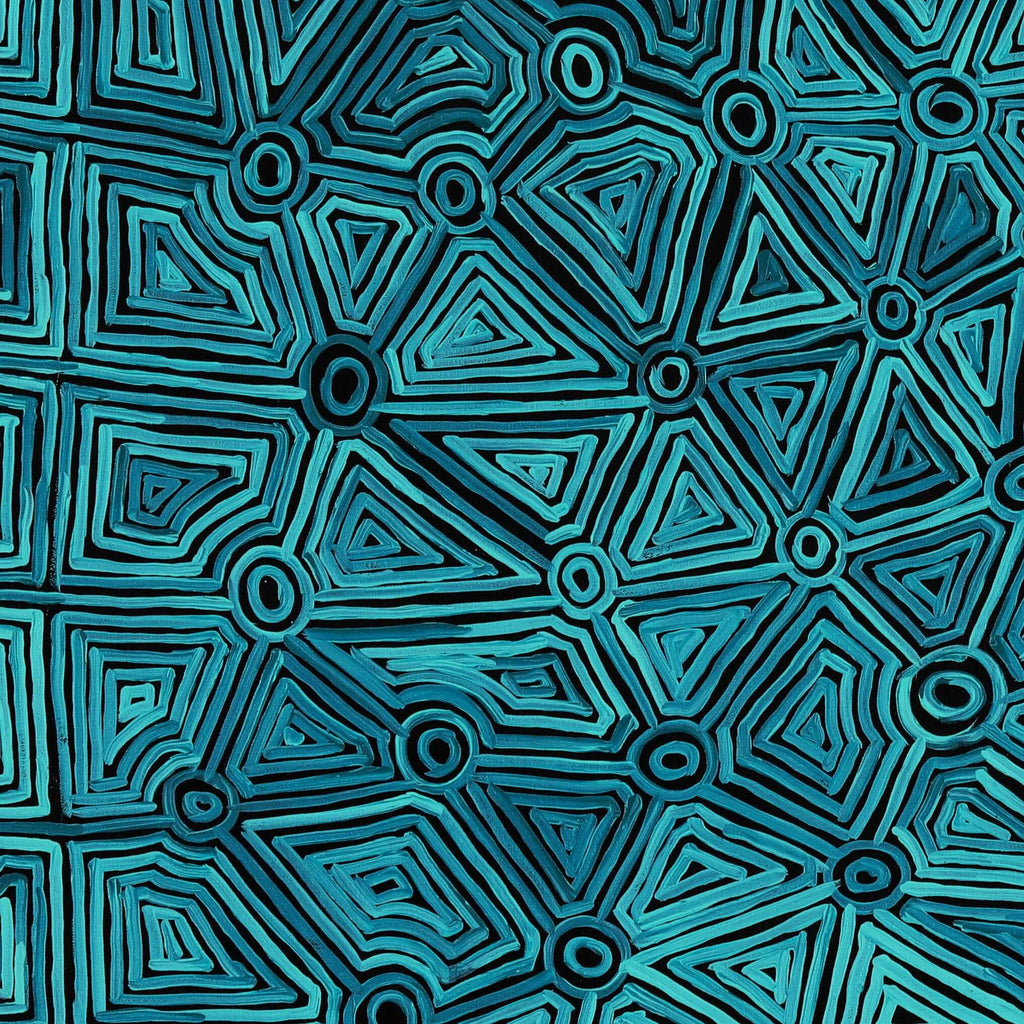 Aboriginal Artwork by Carol Young, Walka Wiru Ngura Wiru, 91x91cm