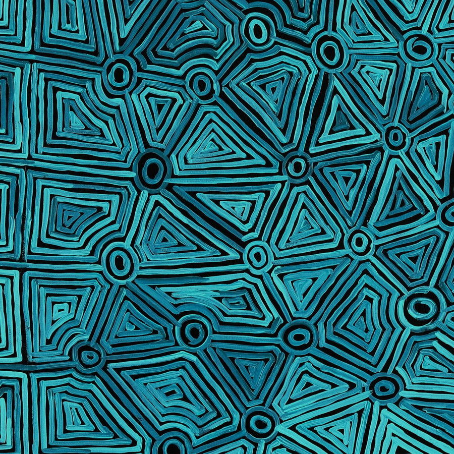 Aboriginal Artwork by Carol Young, Walka Wiru Ngura Wiru, 91x91cm