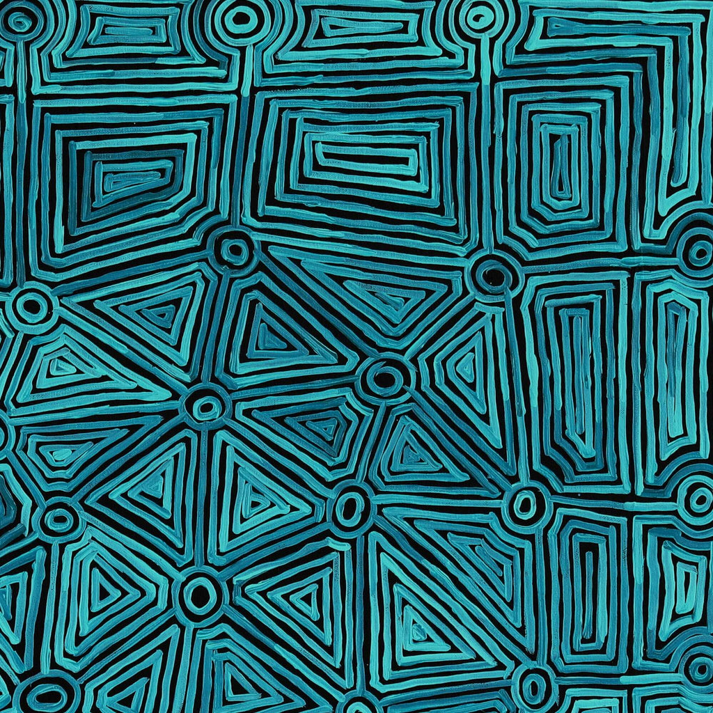 Aboriginal Artwork by Carol Young, Walka Wiru Ngura Wiru, 91x91cm