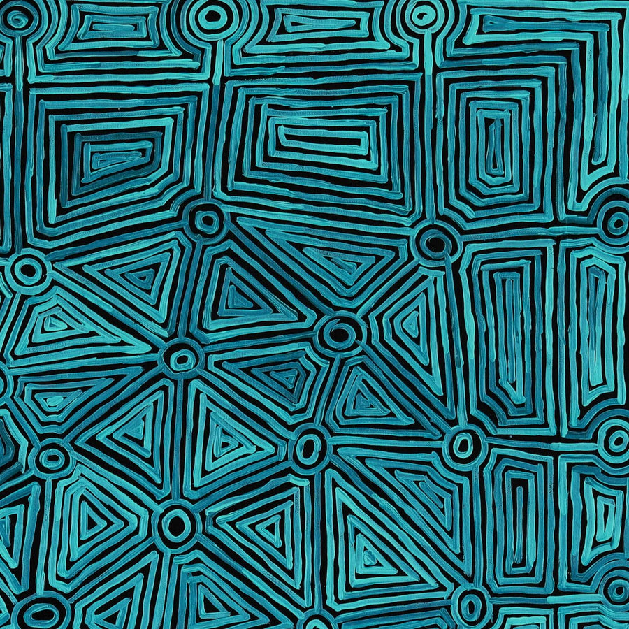Aboriginal Artwork by Carol Young, Walka Wiru Ngura Wiru, 91x91cm