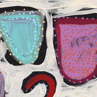 Aboriginal Artwork by Cassaria Young Hogan, Bush Trip, 91x61cm