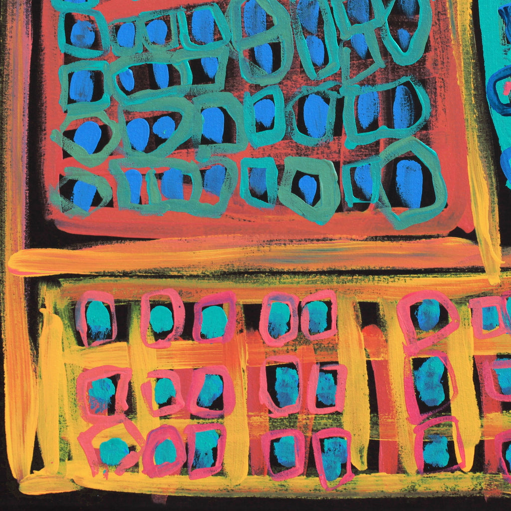 Aboriginal Artwork by Cassaria Young Hogan, Walka Wiru Ngura Wiru, 61x61cm