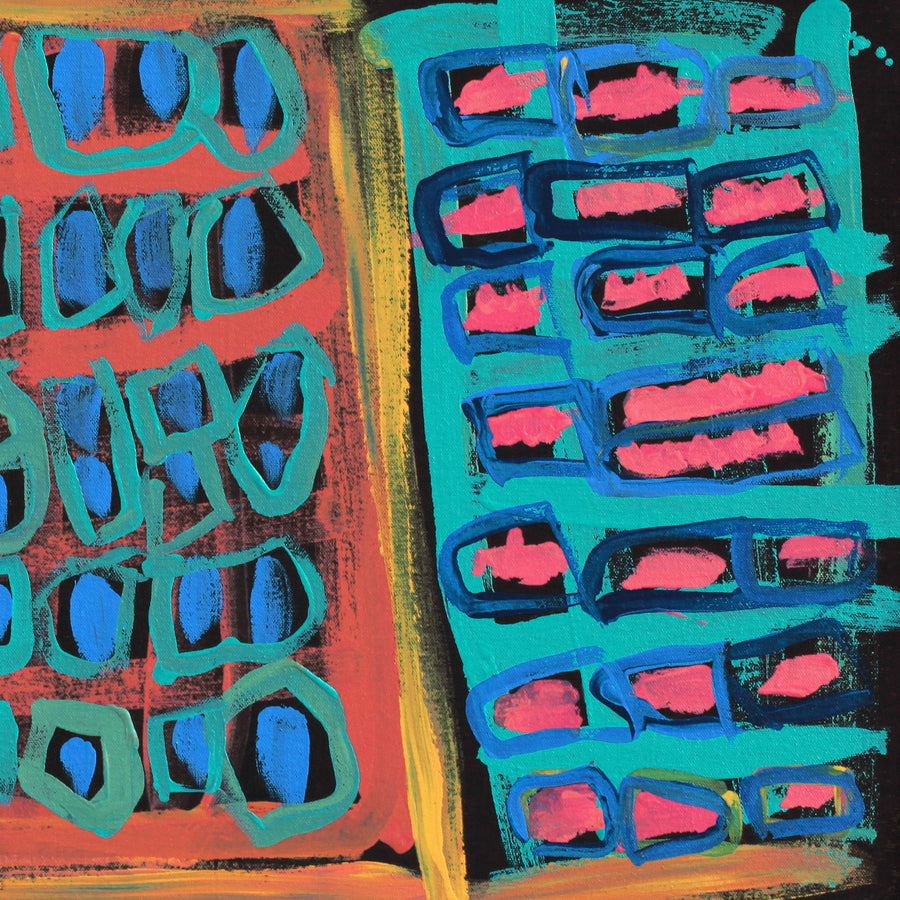 Aboriginal Artwork by Cassaria Young Hogan, Walka Wiru Ngura Wiru, 61x61cm
