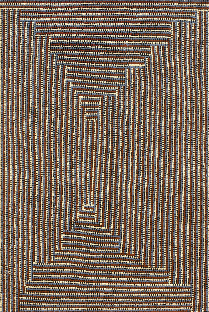 Aboriginal Artwork by Cecilia Napurrurla Wilson, Lappi Lappi Jukurrpa, 91x61cm