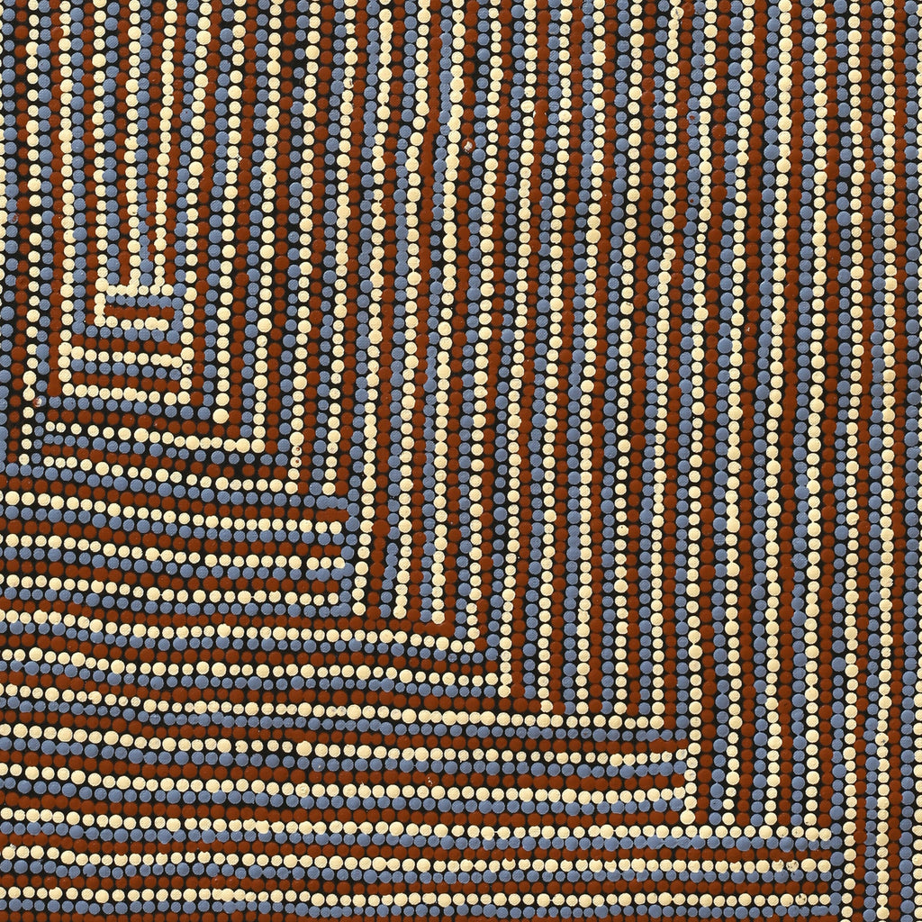 Aboriginal Artwork by Cecilia Napurrurla Wilson, Lappi Lappi Jukurrpa, 91x61cm