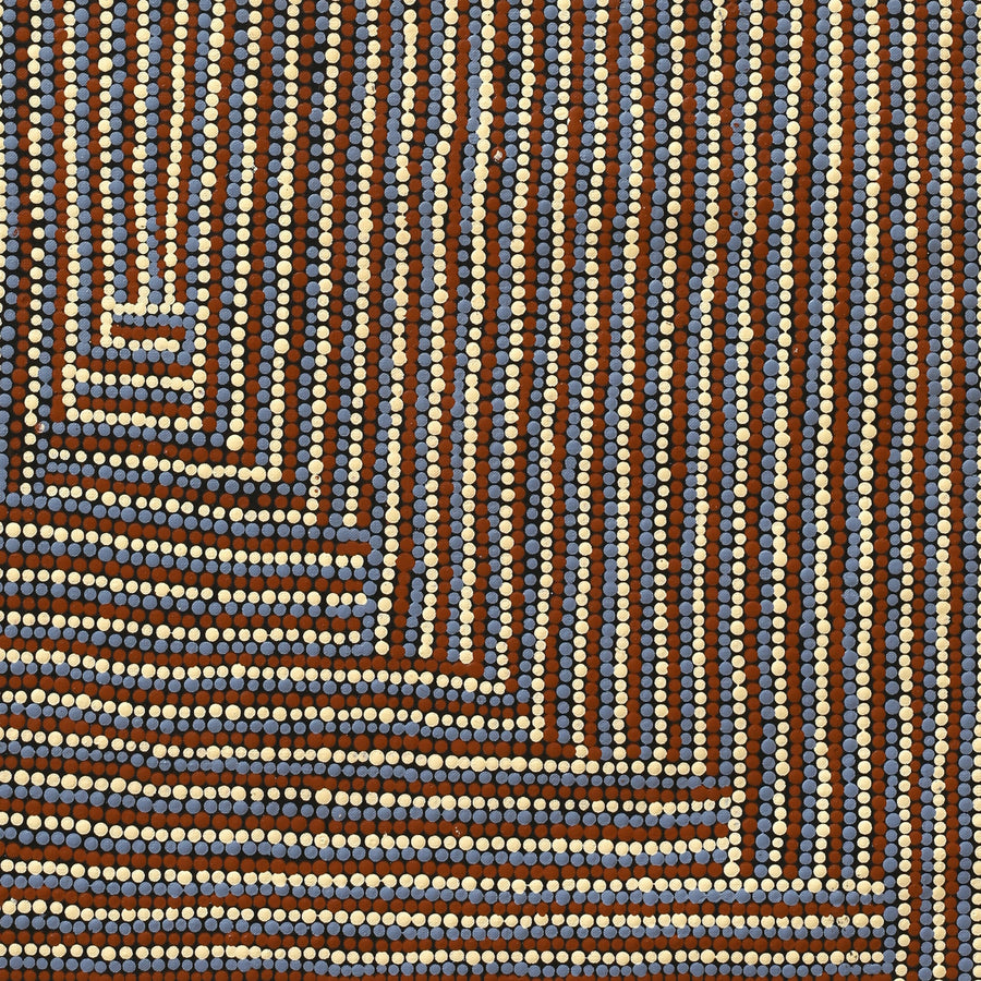 Aboriginal Artwork by Cecilia Napurrurla Wilson, Lappi Lappi Jukurrpa, 91x61cm