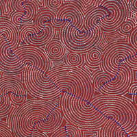 Aboriginal Artwork by Christine Nakamarra Curtis, Mina Mina Jukurrpa, 122x122cm