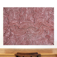Aboriginal Artwork by Christine Nakamarra Curtis, Mina Mina Jukurrpa, 122x91cm