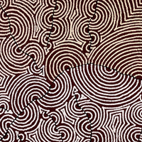 Aboriginal Artwork by Christine Nakamarra Curtis, Mina Mina Jukurrpa, 152x61cm