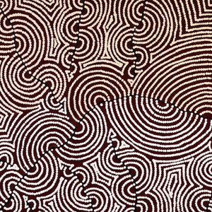 Aboriginal Artwork by Christine Nakamarra Curtis, Mina Mina Jukurrpa, 152x61cm - ART ARK®