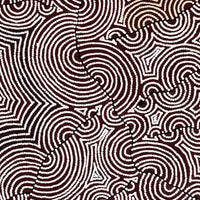 Aboriginal Artwork by Christine Nakamarra Curtis, Mina Mina Jukurrpa, 152x61cm