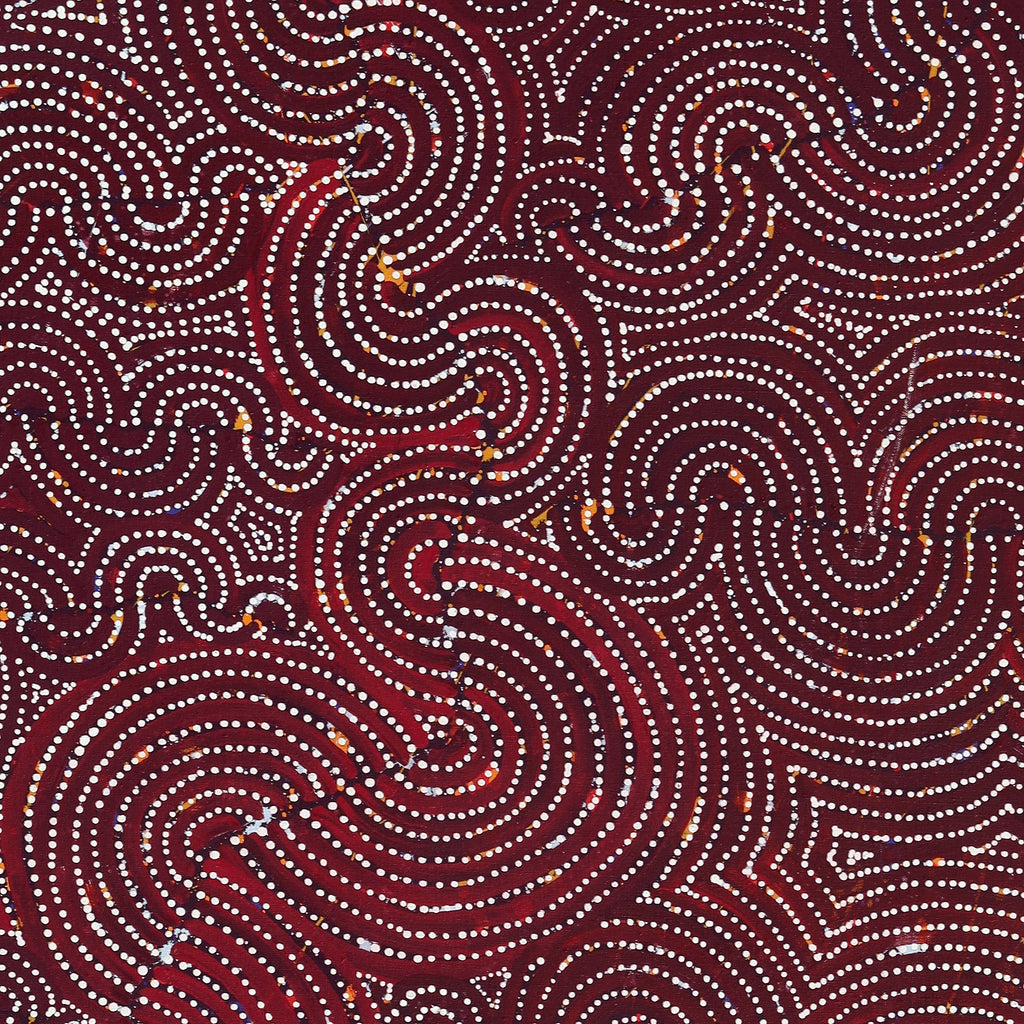 Aboriginal Artwork by Christine Nakamarra Curtis, Mina Mina Jukurrpa, 153x91cm