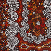 Aboriginal Artwork by Christine Nakamarra Curtis, Mina Mina Jukurrpa, 183x122cm