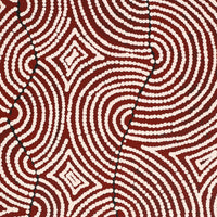 Aboriginal Artwork by Christine Nakamarra Curtis, Mina Mina Jukurrpa, 183x61cm