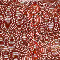Aboriginal Artwork by Christine Nakamarra Curtis, Mina Mina Jukurrpa, 183x91cm