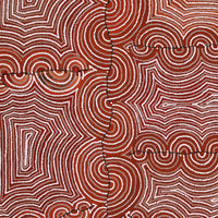 Aboriginal Artwork by Christine Nakamarra Curtis, Mina Mina Jukurrpa, 183x91cm
