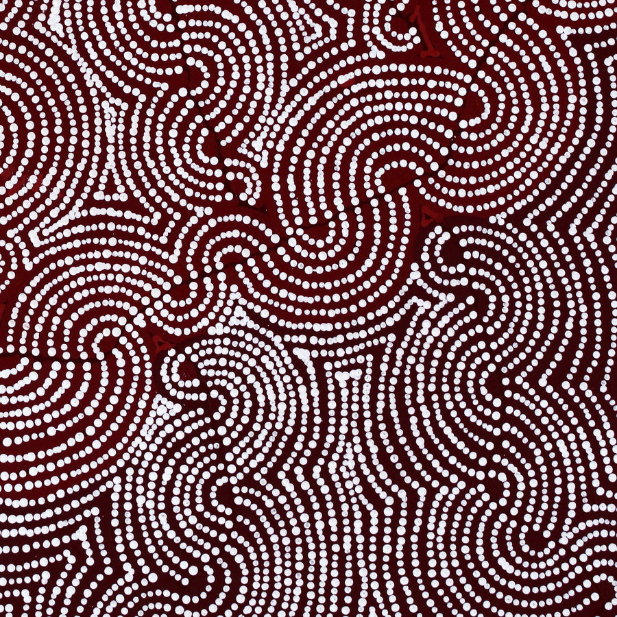 Aboriginal Artwork by Christine Nakamarra Curtis, Mina Mina Jukurrpa, 91x61cm