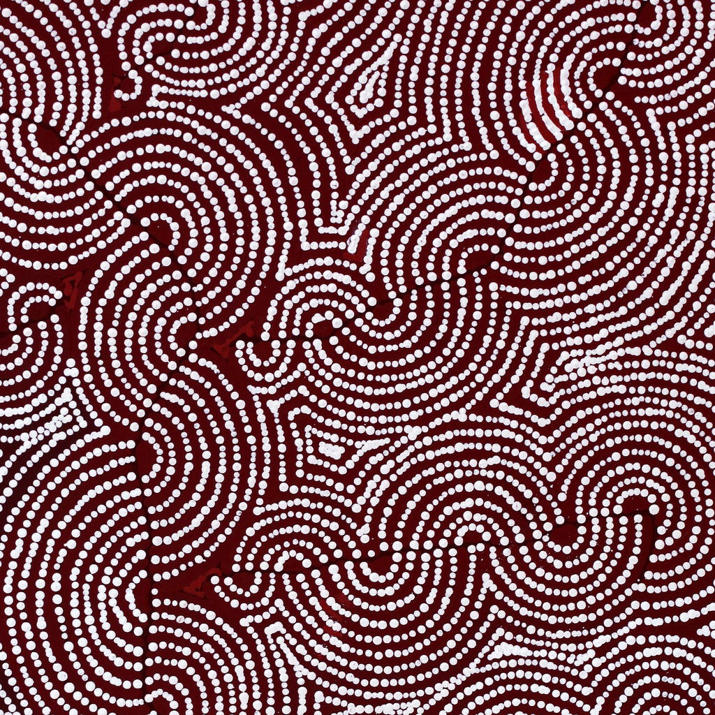 Aboriginal Artwork by Christine Nakamarra Curtis, Mina Mina Jukurrpa, 91x61cm